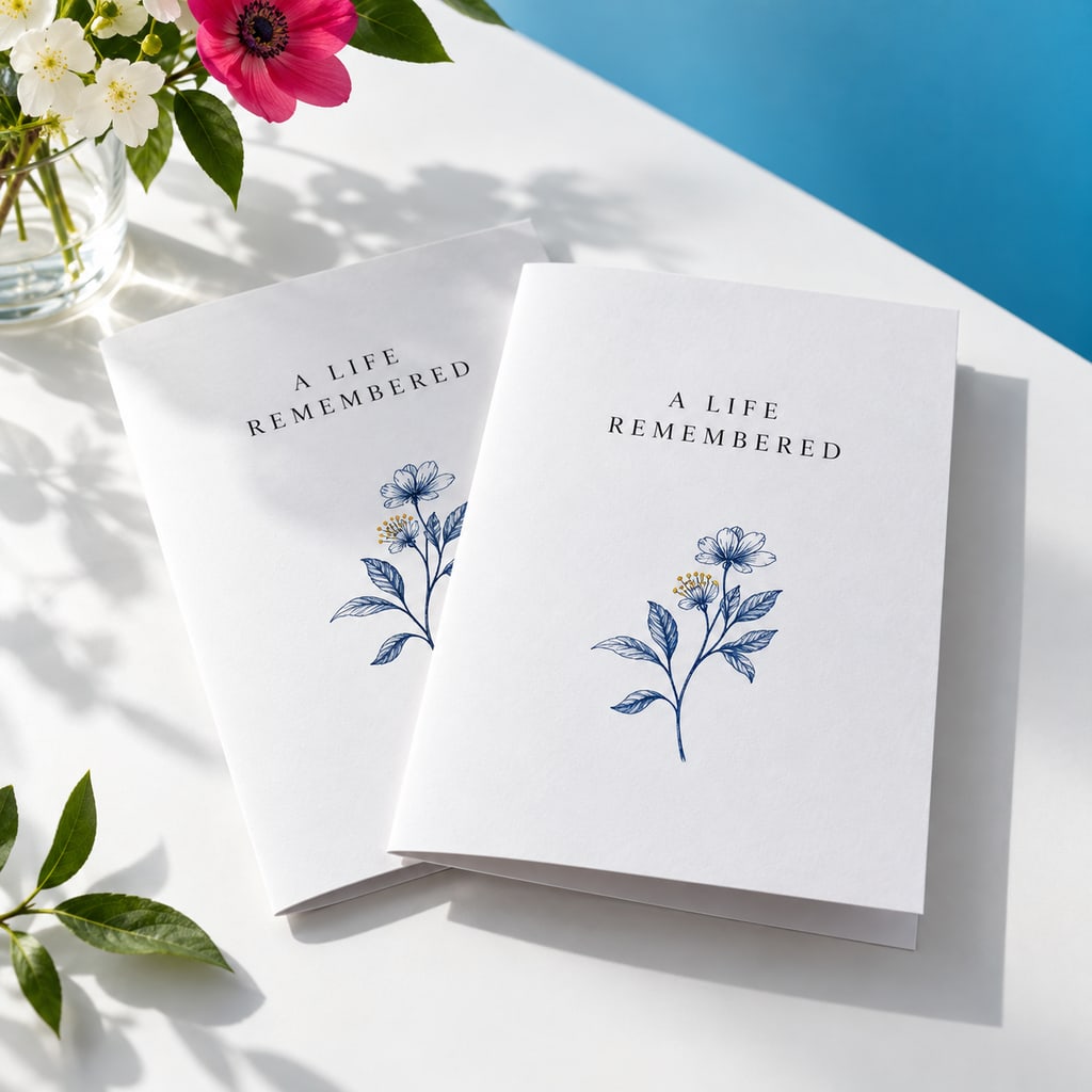 Concept product image for Eco-friendly Funeral Orders of Service