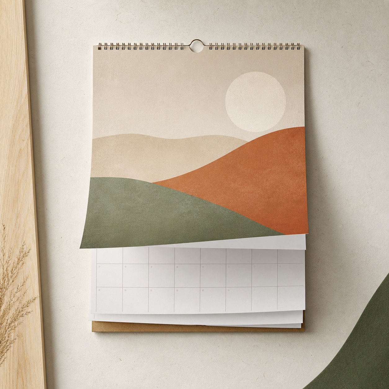 Concept product image for Wiro Bound Drilled Calendars
